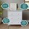 International Concepts Solid Wood Bedroom Dresser/Chest with 3 Drawers, White BD08-8003 - alternate 2